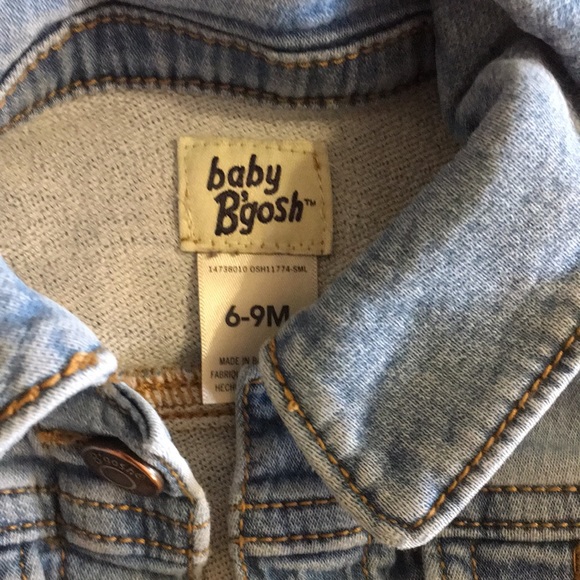 Jean jacket, 4 onesies, pink gingham tutu & pants - Picture 16 of 16